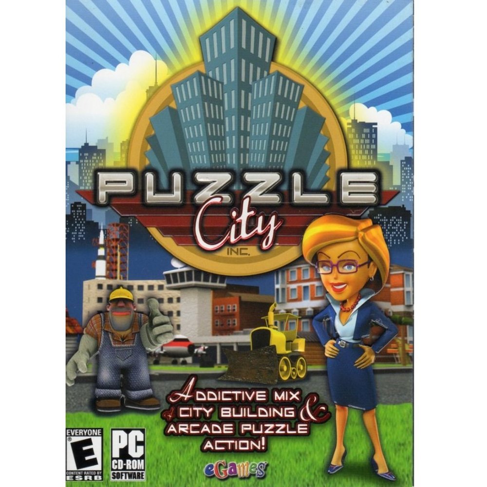 eGames: Puzzle City (PC-CD, 2008) Windows 98/Me/2000/XP/Vista - NEW in DVD BOX